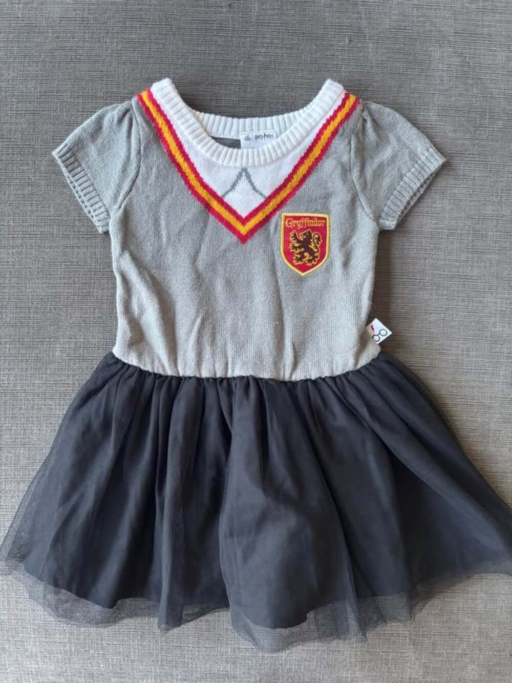 Harry Potter Gryffindor Toddler Girls Costume Cosplay Sweater Tutu Dress Gray 2T